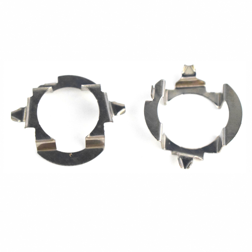 Carro h7 led farol adaptador para mercedes-benz classe e ml350 vw touareg skoda h7 metal retentor clipes base: Default Title