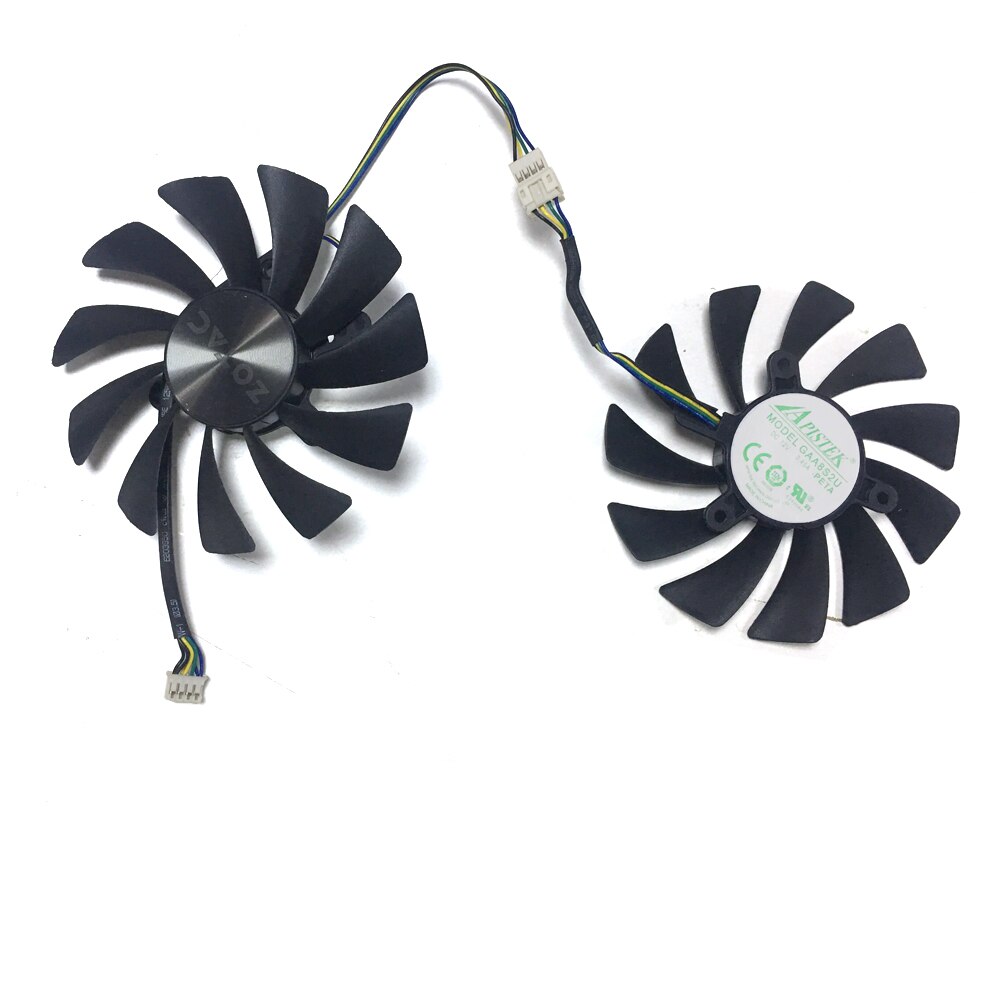 95mm gpu blæser gaa 8 s 2u til zotac gtx 1070 1080 ti gtx 1070ti 1080ti amp edition grafikkort køleblæsere 4 pin køler blæser