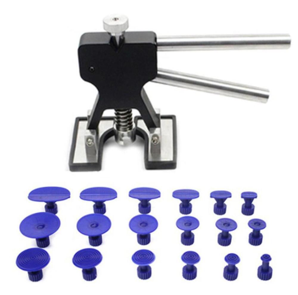 Bilreparasjonsverktøy håndverktøysett praktisk maskinvare trebearbeidingsverktøy bulkløfter biler reparere avtrekker skabb tapper haglfjerning: Svart