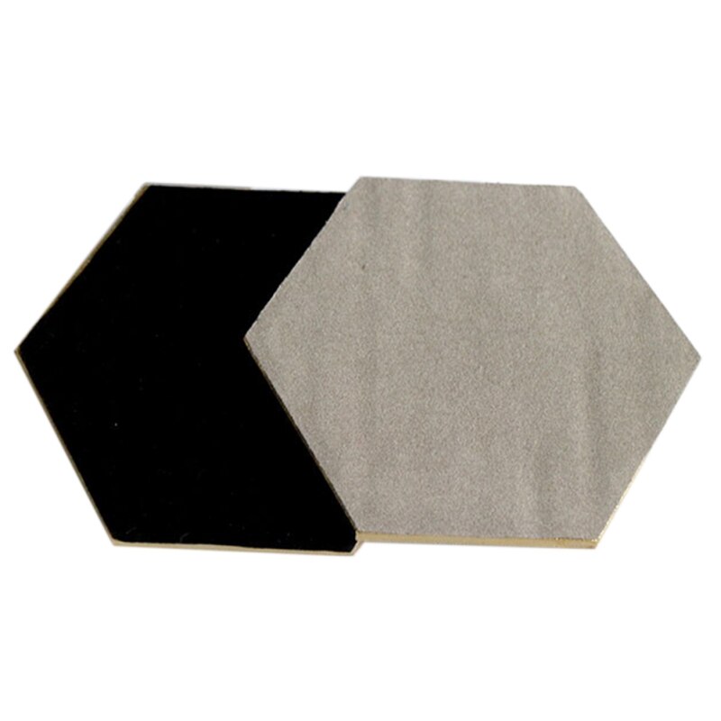 1 st nordisk hexagon guldpläterad keramisk bordstablett värmeisolering underlägg porslinsmattor underlägg bordsdekoration