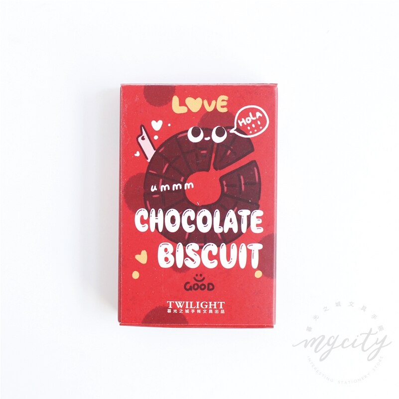4Pcs Heerlijk Eten Memo Note Chocolade Biscuit Melk Drinken Papier Merkt Decoratie Briefpapier Items Kantoor Schoolbenodigdheden A6368