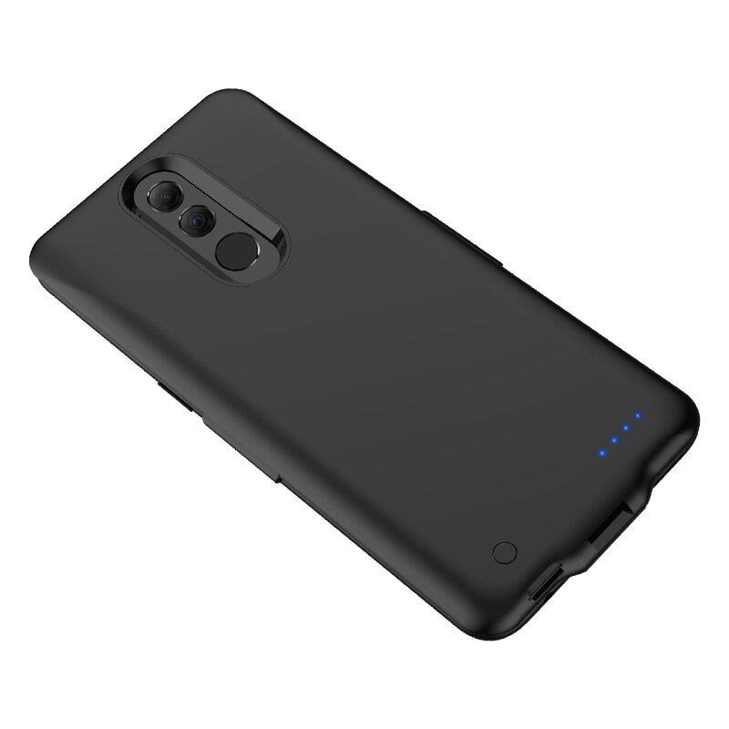 Mate20 Lite 5000mAh Battery Charger Case For Hauwei Mate 20 Lite shockproof External Power Bank Backup Charging Back Cover Capa: black