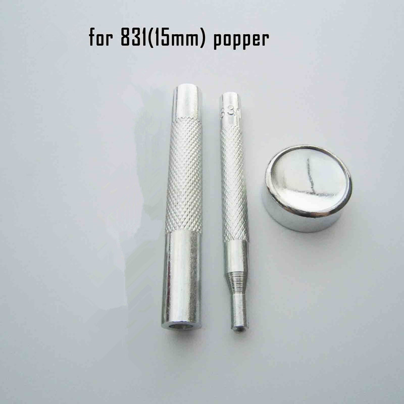 DIY Buttons Installation Metal Tools Snap Fasteners Buttons Rivets Press Studs Hand Punch Tool Set Kit for Leather Crafts