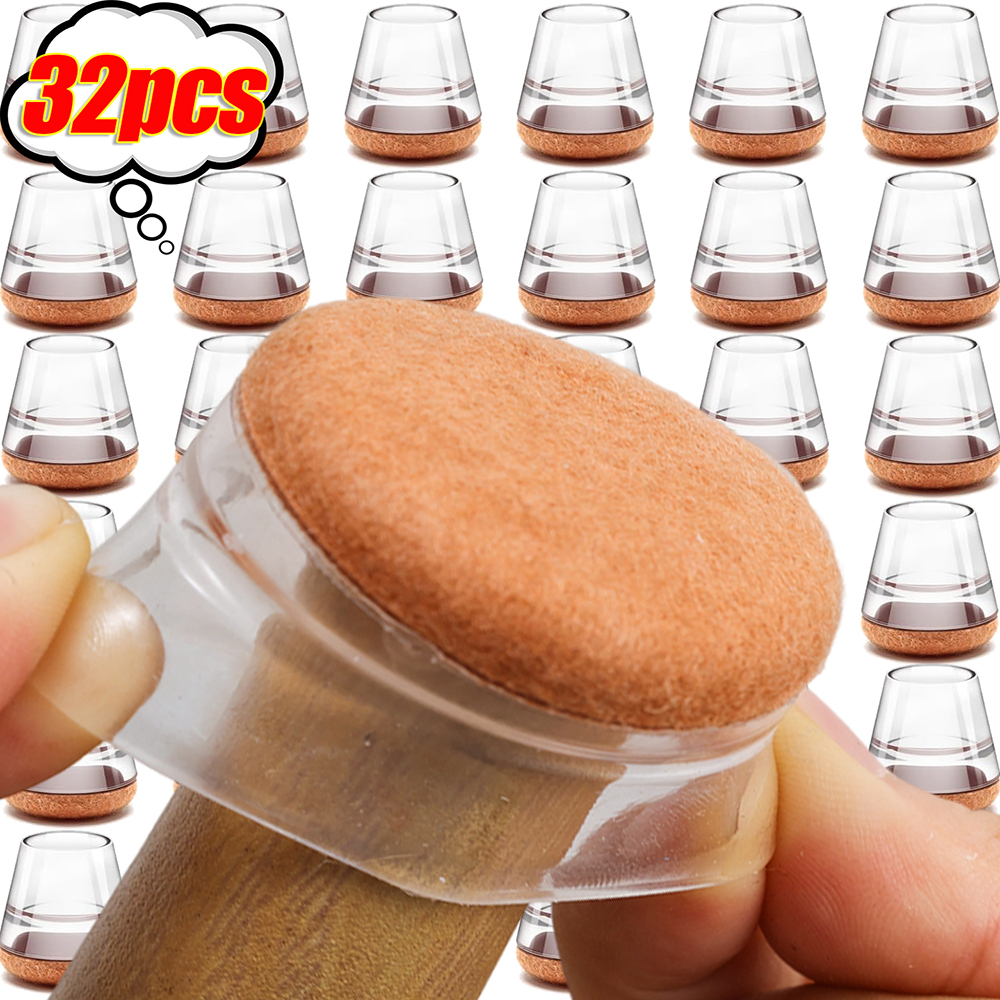 1/36 stücke Silikon Stuhl Bein Abdeckung Boden Kratzer Protektoren Filz Pad Stille Anti Unterhose Möbel Tisch Beine Kappen Hause Hardware-