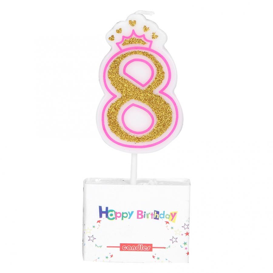 Bougie d'anniversaire : 8 - Birthday candle : eight