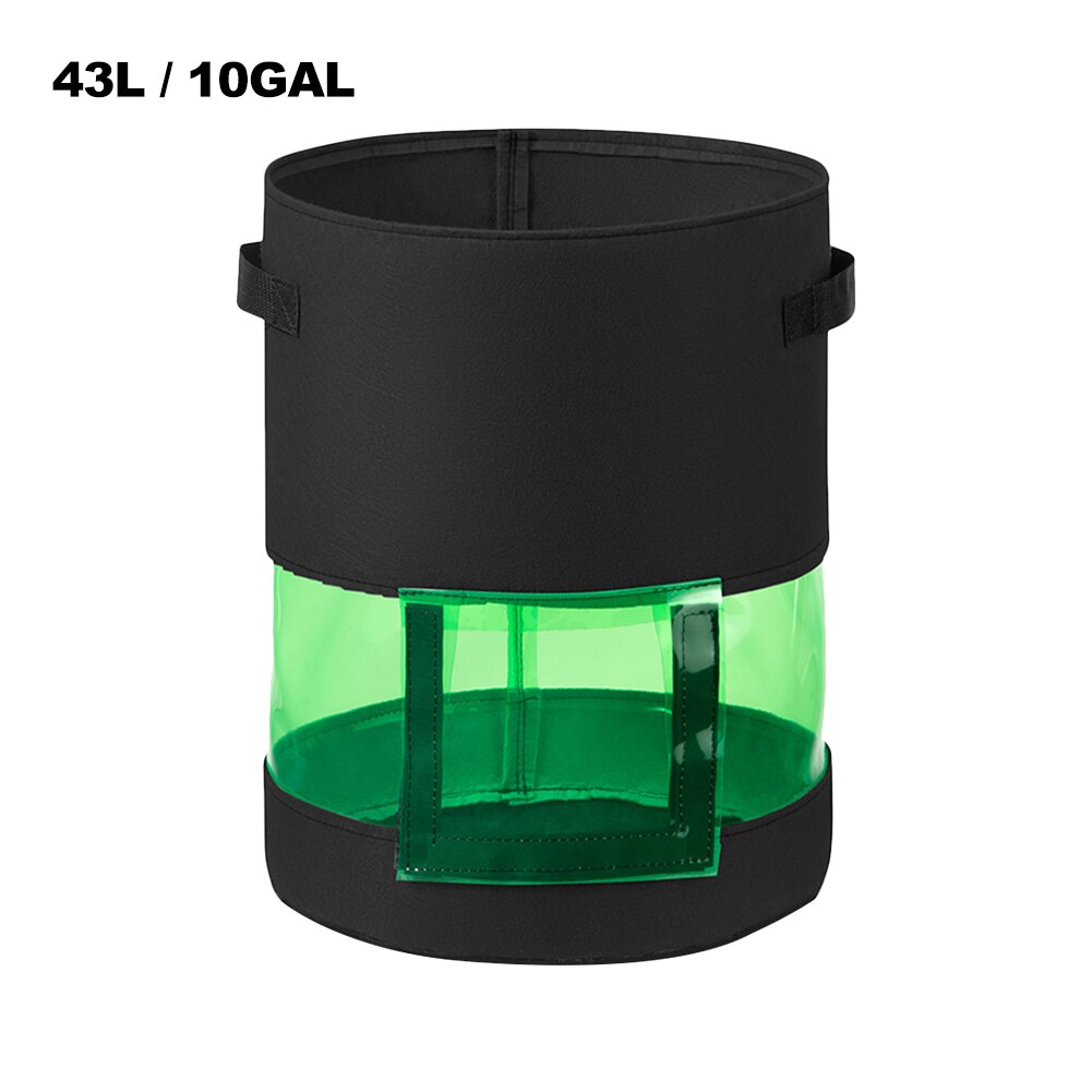 Plant Planting Bag Potato and Tomato Covered Middle Transparent Potato Planting Bag: Yellow