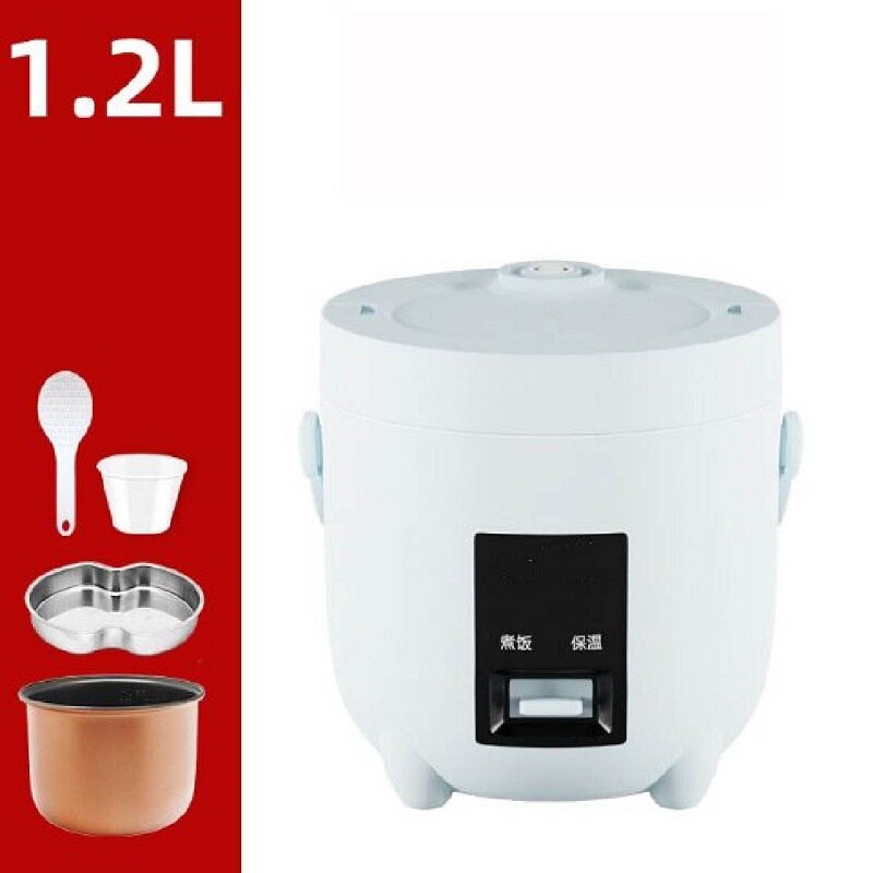 Olla arrocera eléctrica inteligente y automática para el hogar, cocina con revestimiento antiadherente, para 1-2 personas, 1,2 L: blue / KR