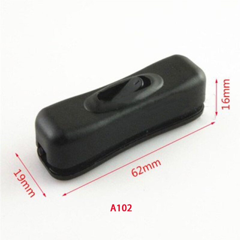 30pcs 2 Style Push Button Switch Light Control Plug Power Cord Junction Box Desk Lamp Floor LED Lamp Accessories: Black color A102