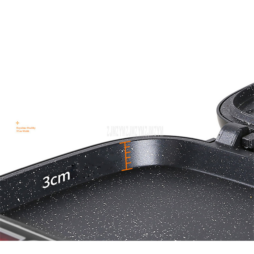 Hushåll elektrisk stekpanna non-stick pannkaksmaskin bakpanna dubbelsidig uppvärmning köttbiff stekmaskin rsd -b3266