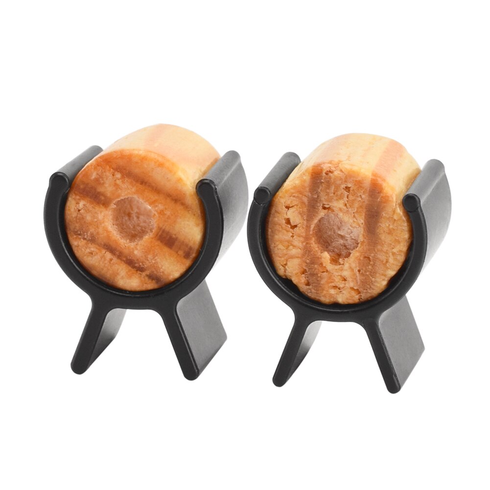 2pcs Men Mustache Curler Roller Wooden Silicone Handle Beard Curling Shaping Styling Tools Salon Mustache Curling: Default Title