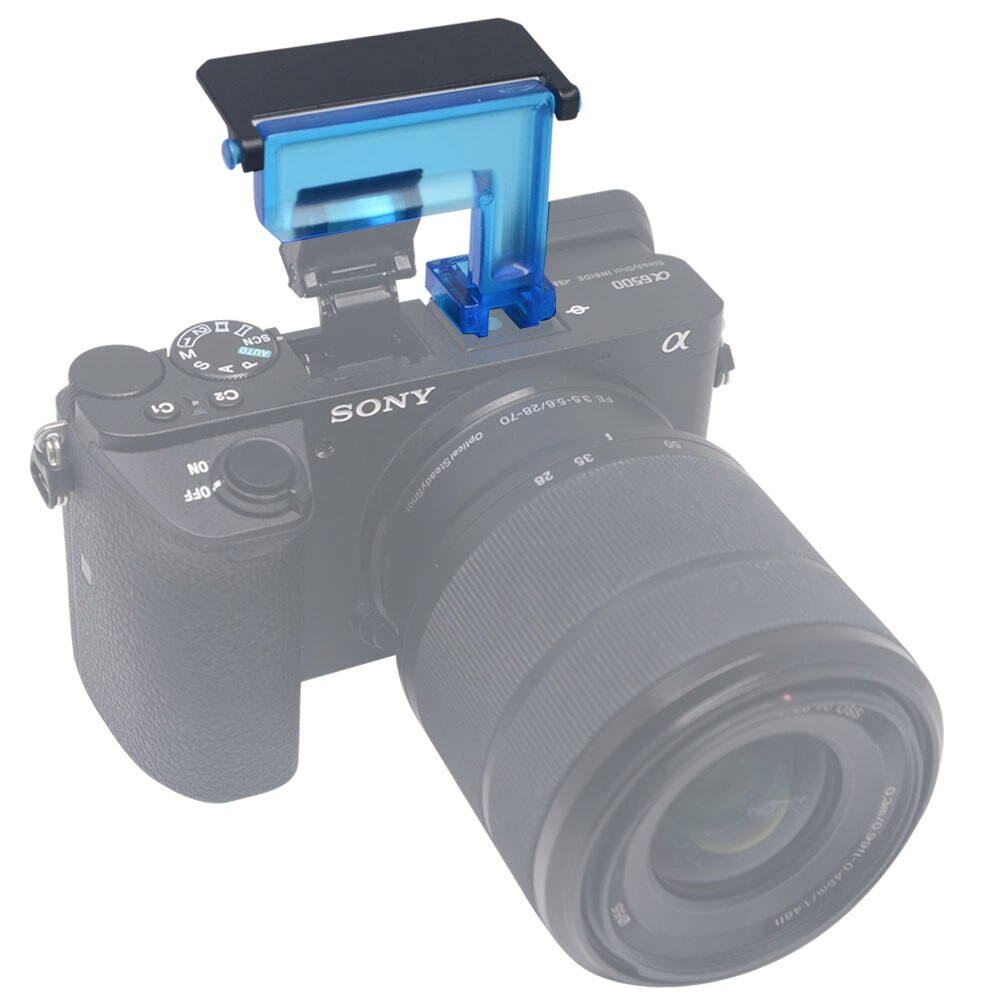 Mcoplus DF6500 4 Color difusor de Flash para Sony Alpha NEX-6 NEX-7 A6000 A6100 A6300 A6400 A6500 cámaras