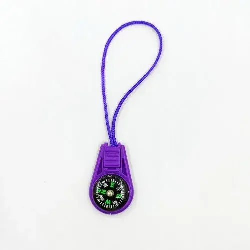 Mini Kompass ABS Camping Wandern Tasche Kompass Anhänger Tragbare Navigation Klettern Reiten Kinder Outdoor Survival Ausrüstung: Burgunderrot