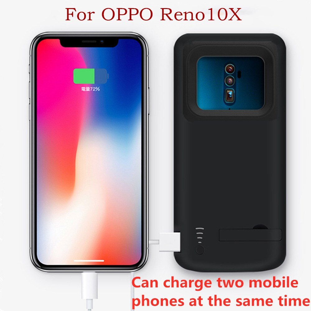 5000Mah Uitgebreid Telefoon Batterij Power Case Voor Oppo Reno10X Draagbare Power Bank Cover Backup Batterij Opladen Case
