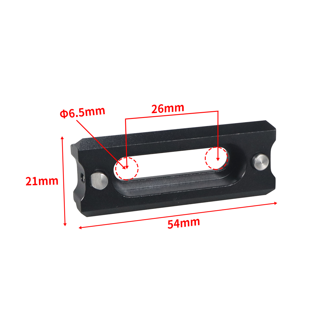 Quick Release Safety NATO Rail Mini 1/4" 3/8" Mount Clamp Slider Adapter for DSLR Cameras Cage Rig Top Handle Anti-Off Extension: Type C