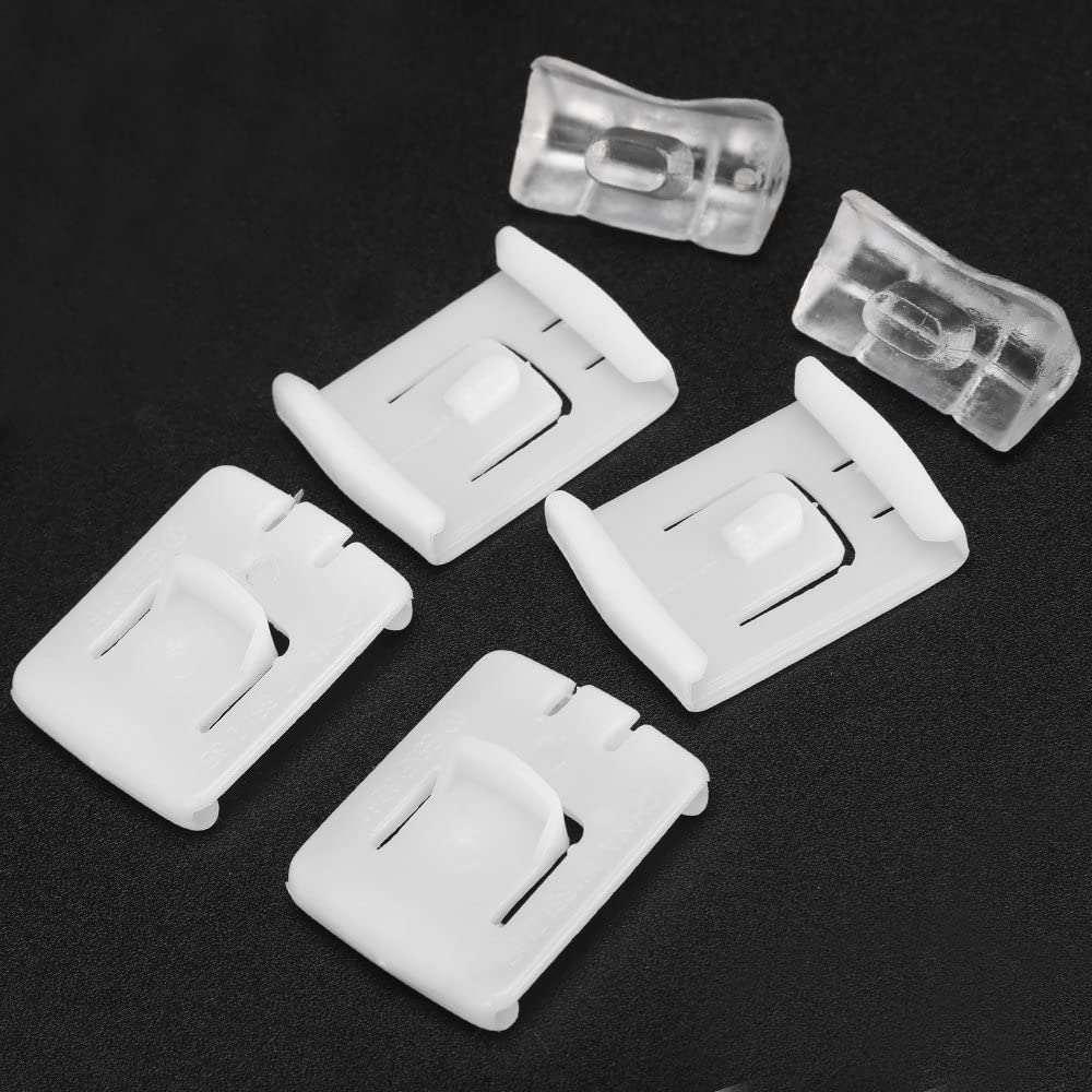 Kit de reemplazo de guía deslizante de asiento, juego de 6 piezas para 1 asiento, para Golf MK1 MK2 MK3 / Jetta MK2 MK3 / Corrado / Golf MK3 Cabriolet