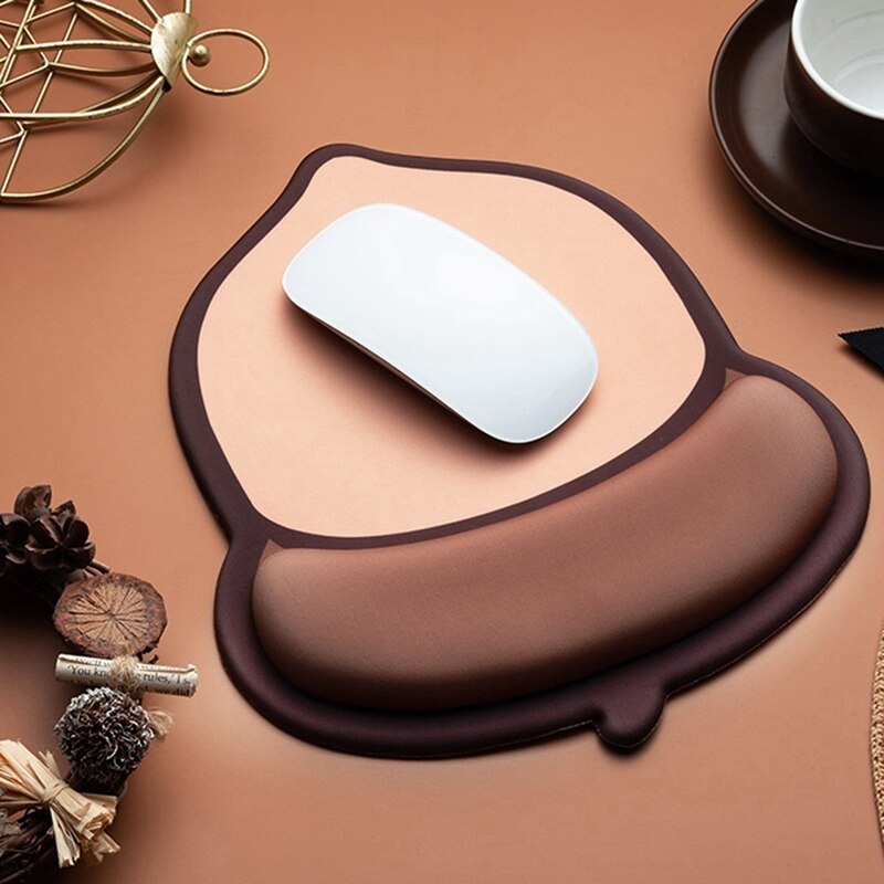 Mousepad, Cute Nut Mouse Pad, Ergonomic Mouse Pad, Mouse Pad Wrist Support, Ergonomic Mouse Pad, for Office and Home