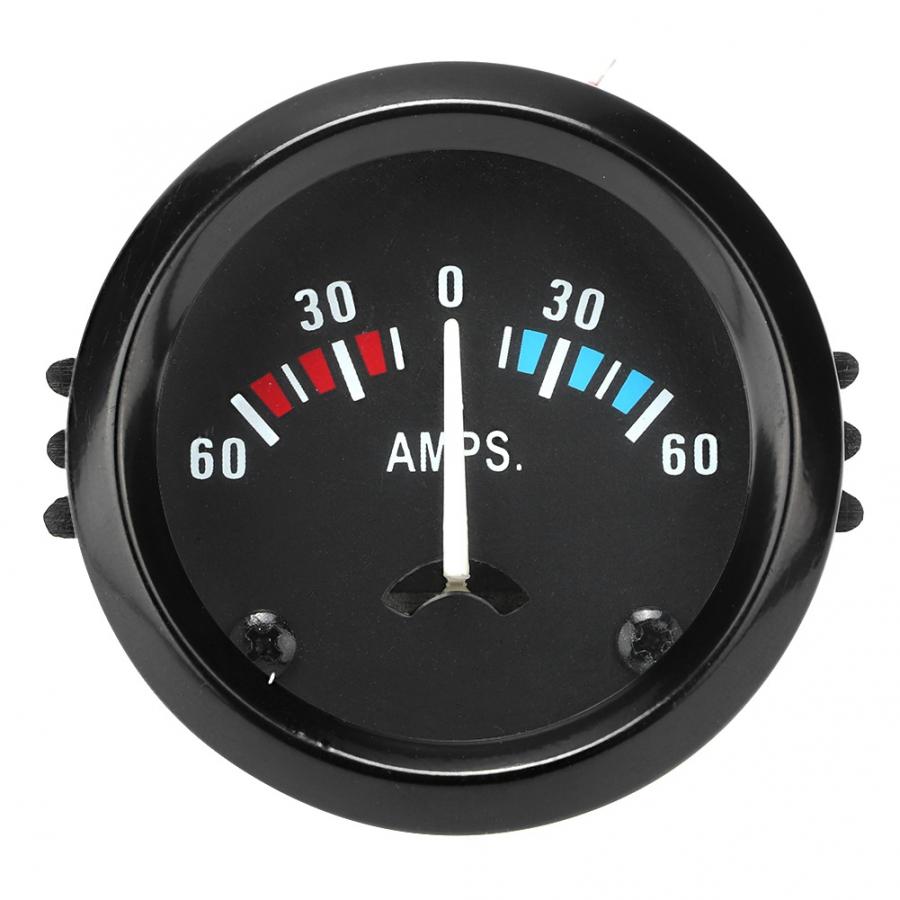 12V 60-0-60 Ampere Ampere Meter Amperemeter Universal- Messgerät 52m/2in Universal- für Fahrzeug Voltmeter Messgerät Volt Meter Auto