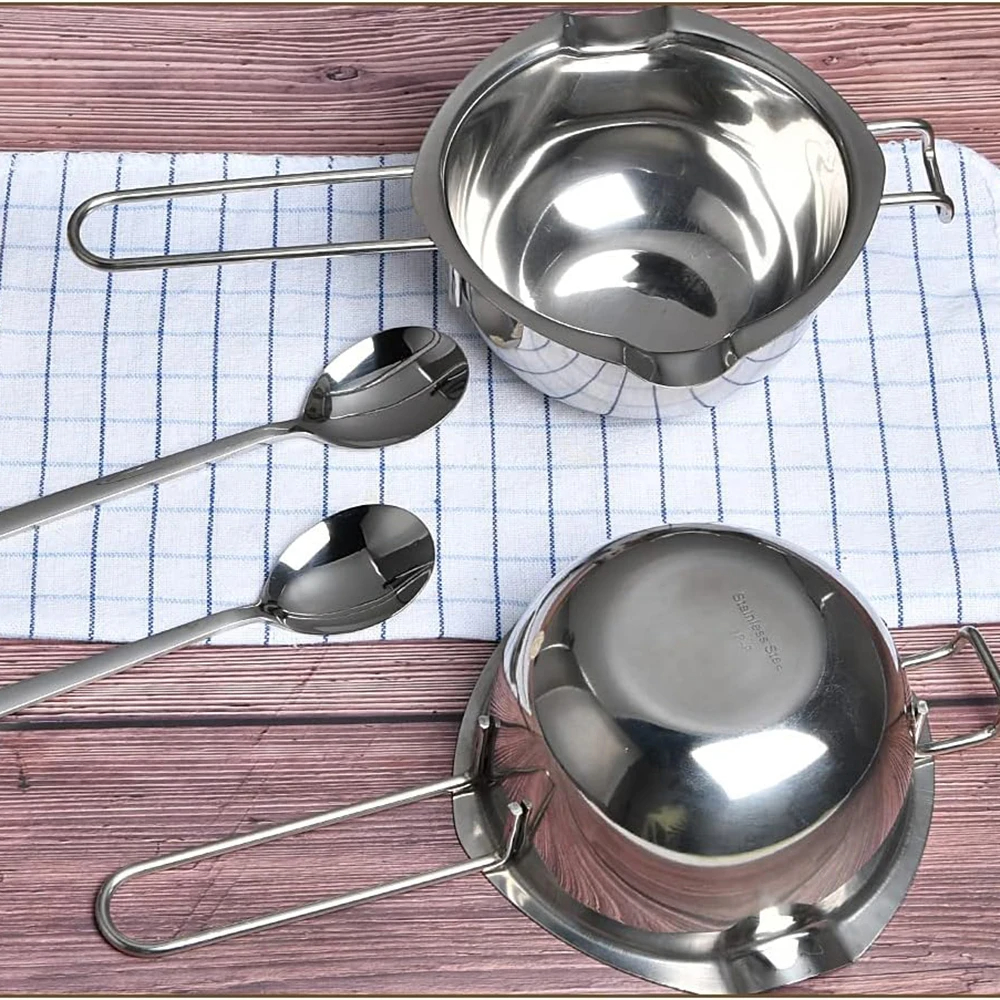 Candle Making Pouring Pot Stainless Steel Double Boiler Wax Melting Pot DIY Candle Making Starter Kit For Beginer