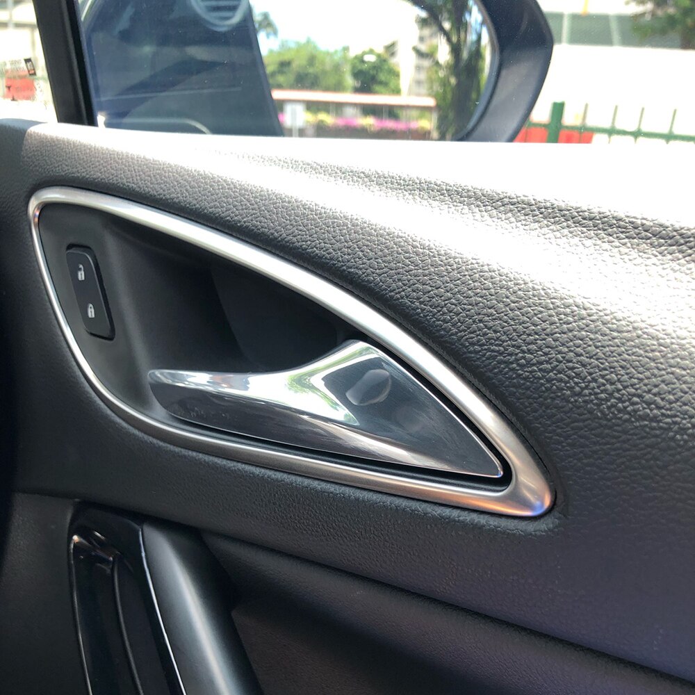 Manija de puerta Interior cromada para Opel Astra K, accesorios embellecedores de botones para Opel Astra K , 8 Uds.