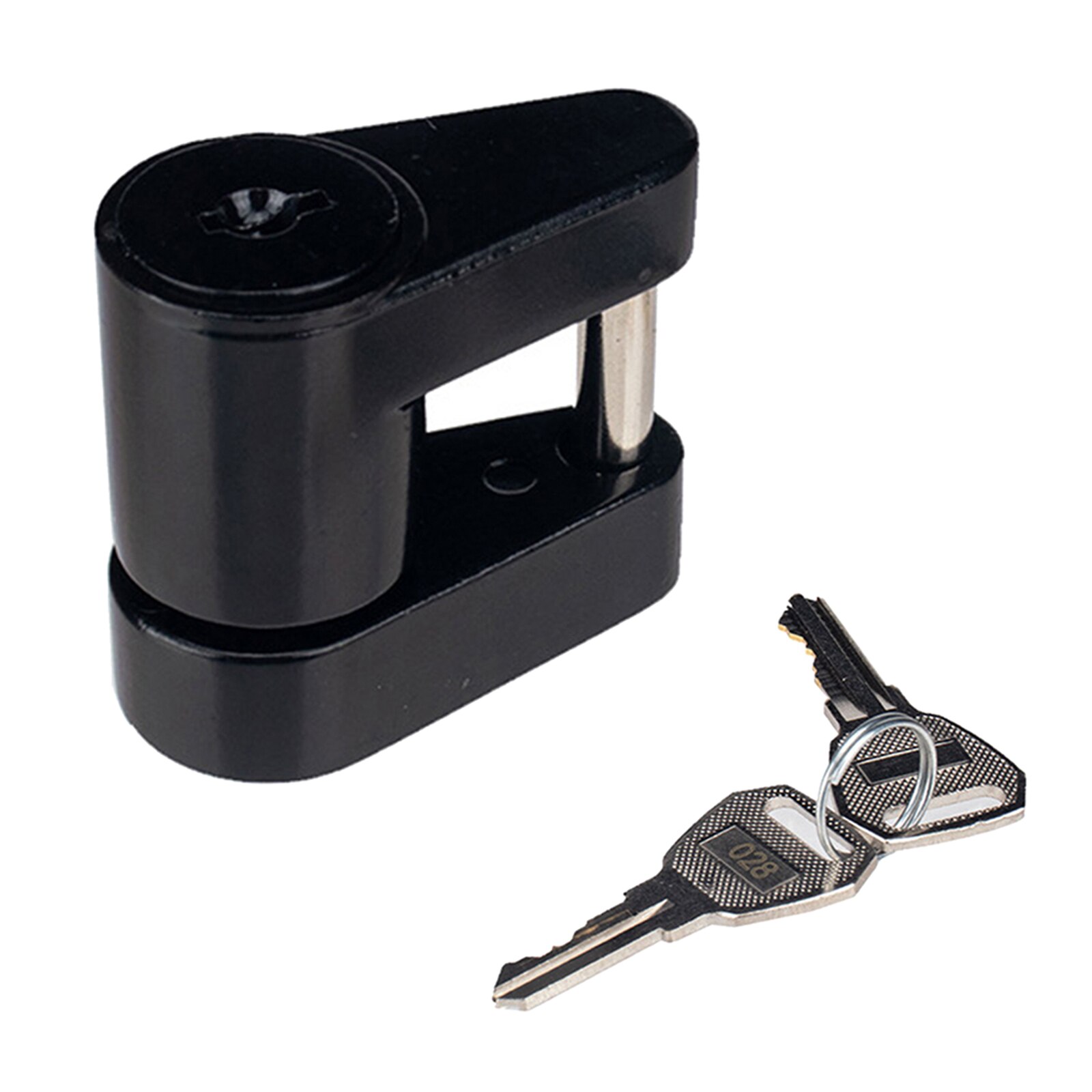 Portable Black Trailer Hitch Coupler Lock Dia 1/4 Inch for Tow Boat Coupler Towing Hauling