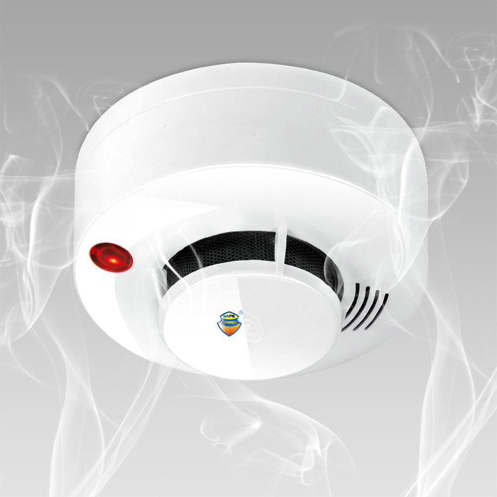 1 PCS CE Photoelectric Smoke Detector Sensor Wired Smoke alarm fire alarm For Security Auto Dial Alarm System For