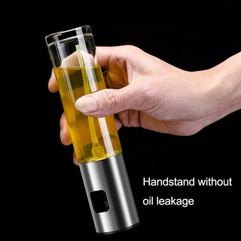 IWELAI Kitchen Baking Oil Chef Motor Oil Spray Empty Bottle Dispenser Cooking Tool Salad Barbecue Cooking Glass Oil Sprayer
