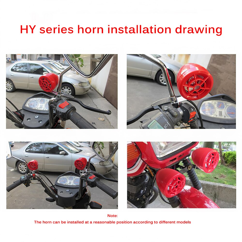 Wire-controlled Scooter Speaker Motorcycle 12V Bluetooth Anti-theft Security Alarm System Engine Start Remote Control Sound