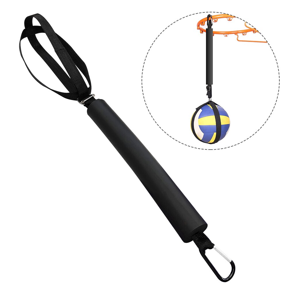 Accesorios de fácil uso para voleibol, entrenador de puntas de voleibol, mejora el servicio, pelota de reacción de neopreno, aro de baloncesto, longitud ajustable para saltar