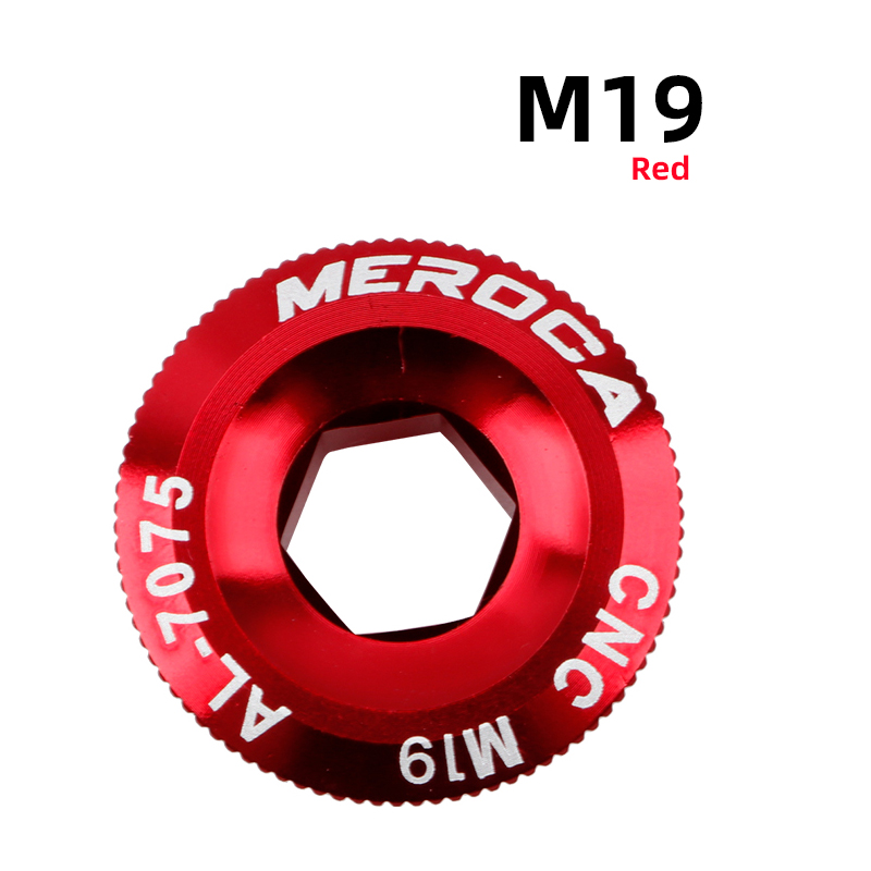 MEROCA MTB Hollowtech perno de manivela M18 M19 M20 cubierta de manivela de bicicleta de montaña perno de brazo de manivela para IXF: Verde