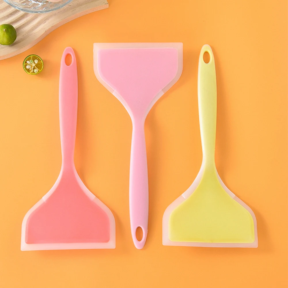Espátula de silicona antiadherente de boca ancha, espátula para cocinar huevos de carne, herramientas para hornear panqueques, pala de cocina, 1 ud.