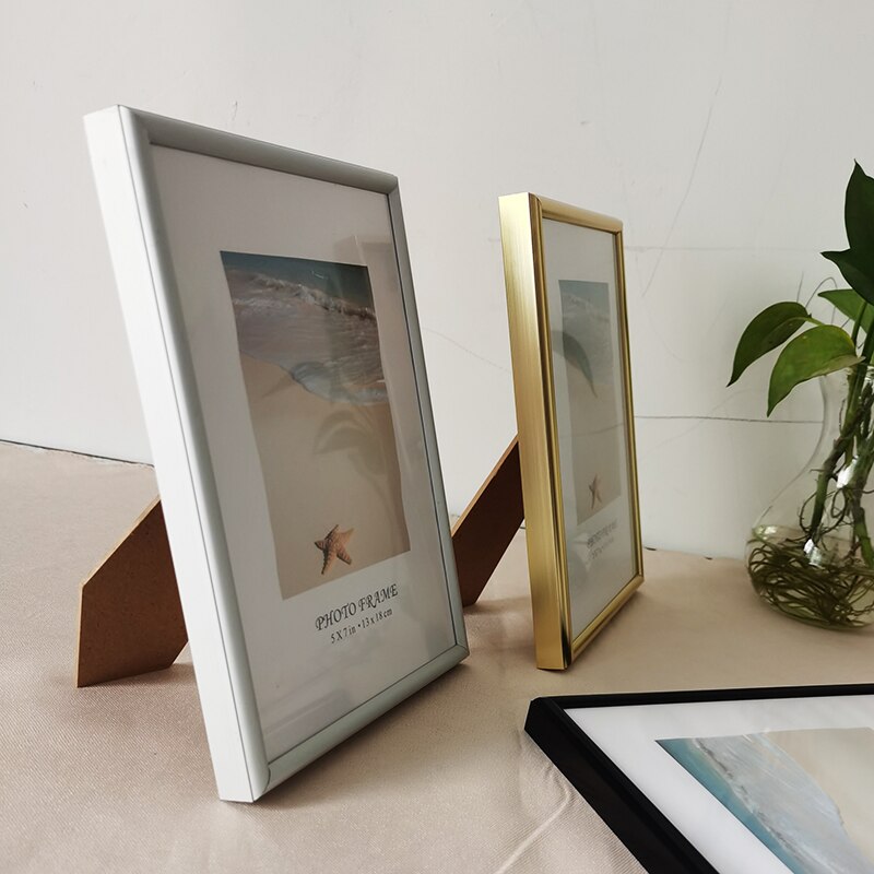 Petit cadre Photo en aluminium pour tenture murale avec plexiglas 9x13 13x18cm, cadre Photo en métal pour décoration Photo