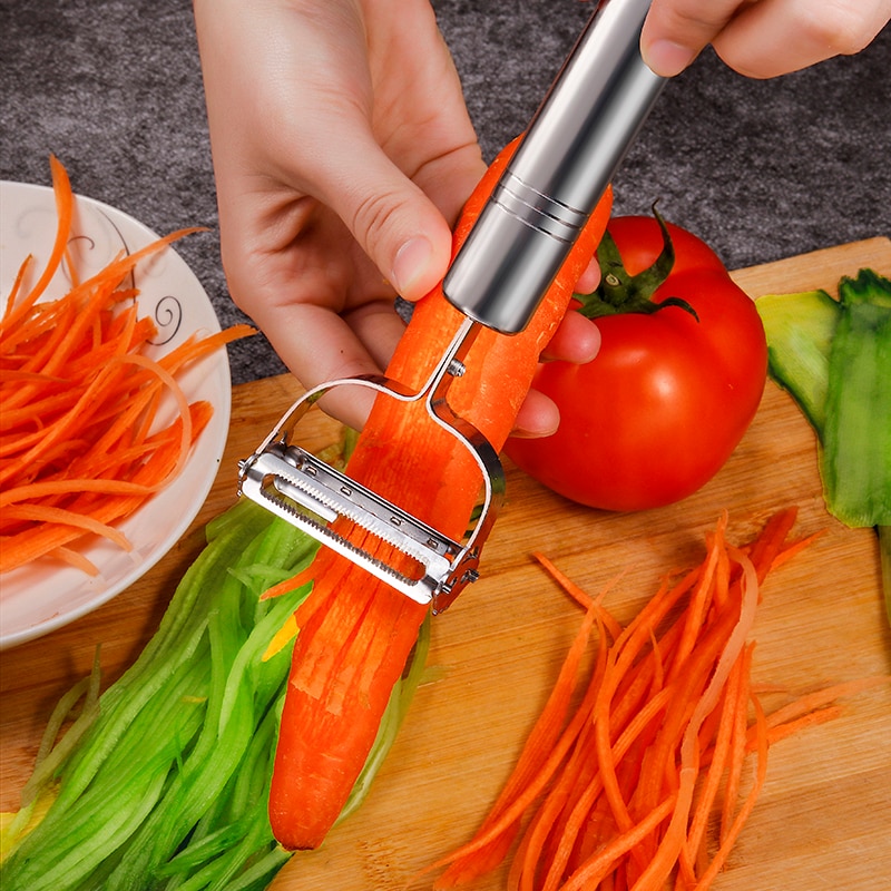 Köksredskap grönsaksskalare multifunktion julienne skalare matlagningsredskap kökstillbehör dubbelhyvling matlagningsverktyg