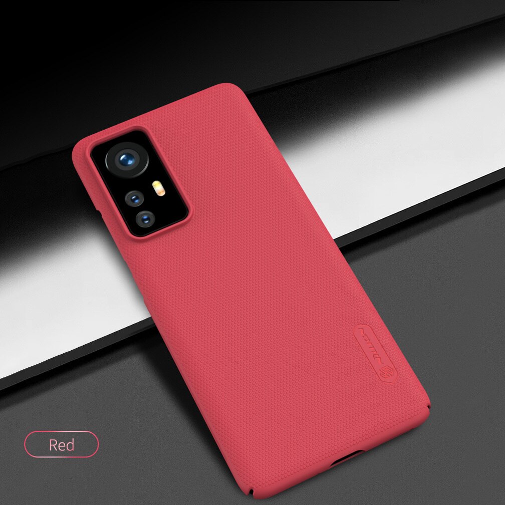 Nillkin – coque rigide givrée antichoc pour Xiaomi Mi 12 Pro, compatible modèles pour Xiaomi Mi12 Mi 12X: For Mi 12 Pro / Red