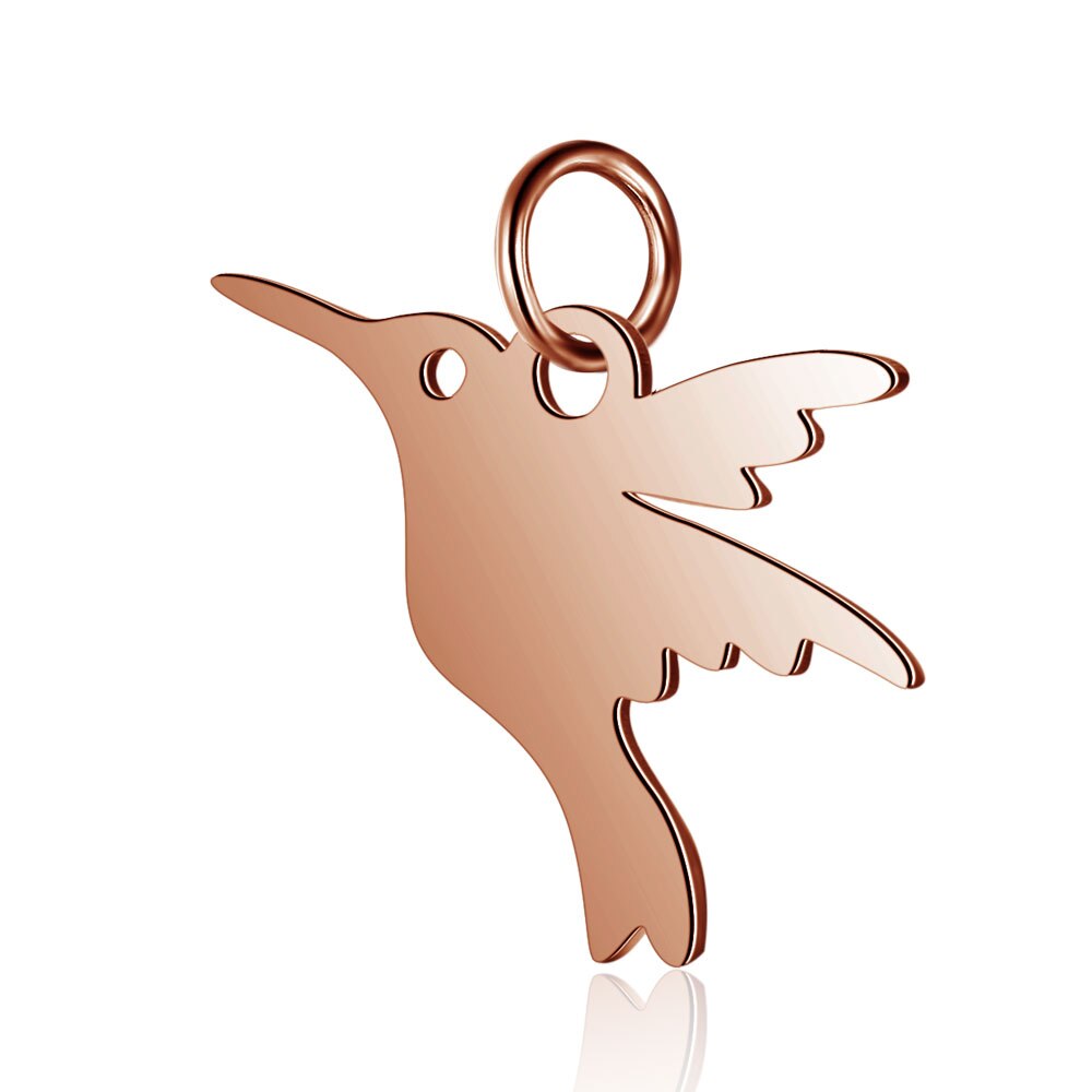 5 stuks Humming Bird Nachtuil Vogel Charm 100% Rvs Nooit Aantasten AAAAA Hangers Hoge Gepolijst: T522Rx5