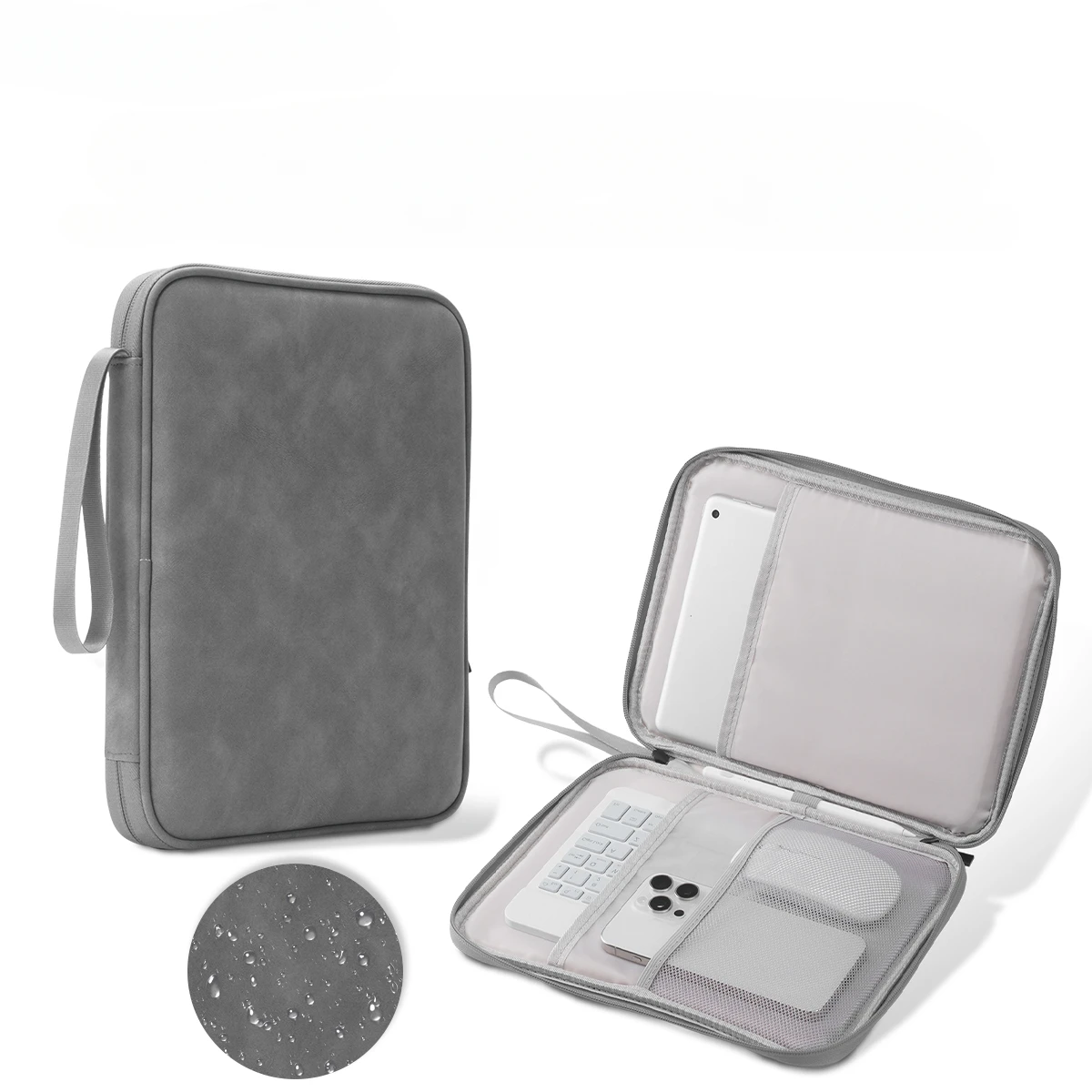 Tablet Sleeve Tas voor iPad Pro 12.9 11 inch iPad 10e Air 5 4 3 10.9 10.2 inch 9e 8e 7e Generatie Waterdichte Rits Pouch: ELEVEN / Rood