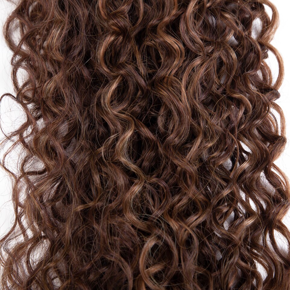 Curly Ponytail Hair Extension 34 Inch Highlight Ginger Orange Colored Drawstring Ponytail Natural Afro Kinky Curly Clip In Wigs