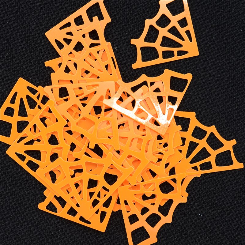 500 stuks/partij 26*18mm zwarte halloween spinnenwebben losse pailletten mooie knutsels voor naaien/webbing diy accessoire kinderen diy