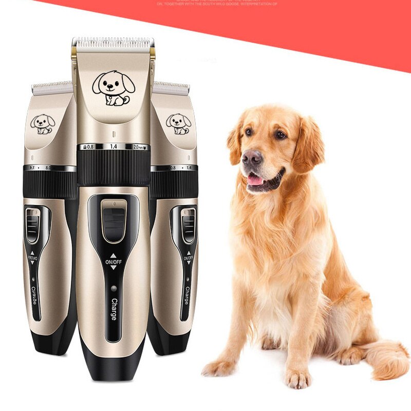 Elektrische Pet Clipper Hond Tondeuses Voor Huisdier/Kat/Hond/Konijn Grooming Haircut Trimmer Scheerapparaat Set Huisdieren draadloze Oplaadbare