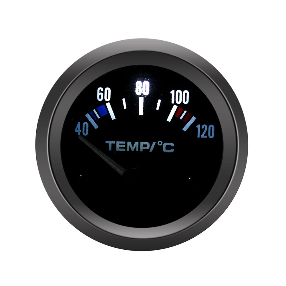 DSMOTEK 52mm Auto Gauge Boost Meter 2inch Universal Car Water Temp Gauge 100~250 Fahrenheit Degree Vehicles Water Monitoring
