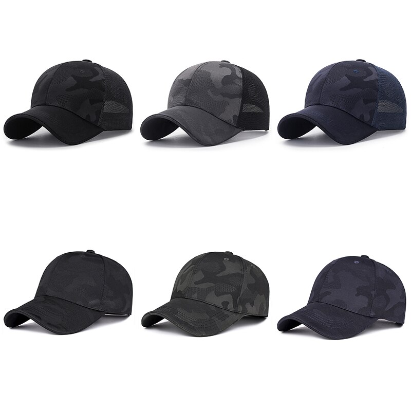 HSSEE-Sombrero de béisbol de malla para hombre, de algodón suave gorra de béisbol de , sombrero de pesca, senderismo, accesorios deportivos