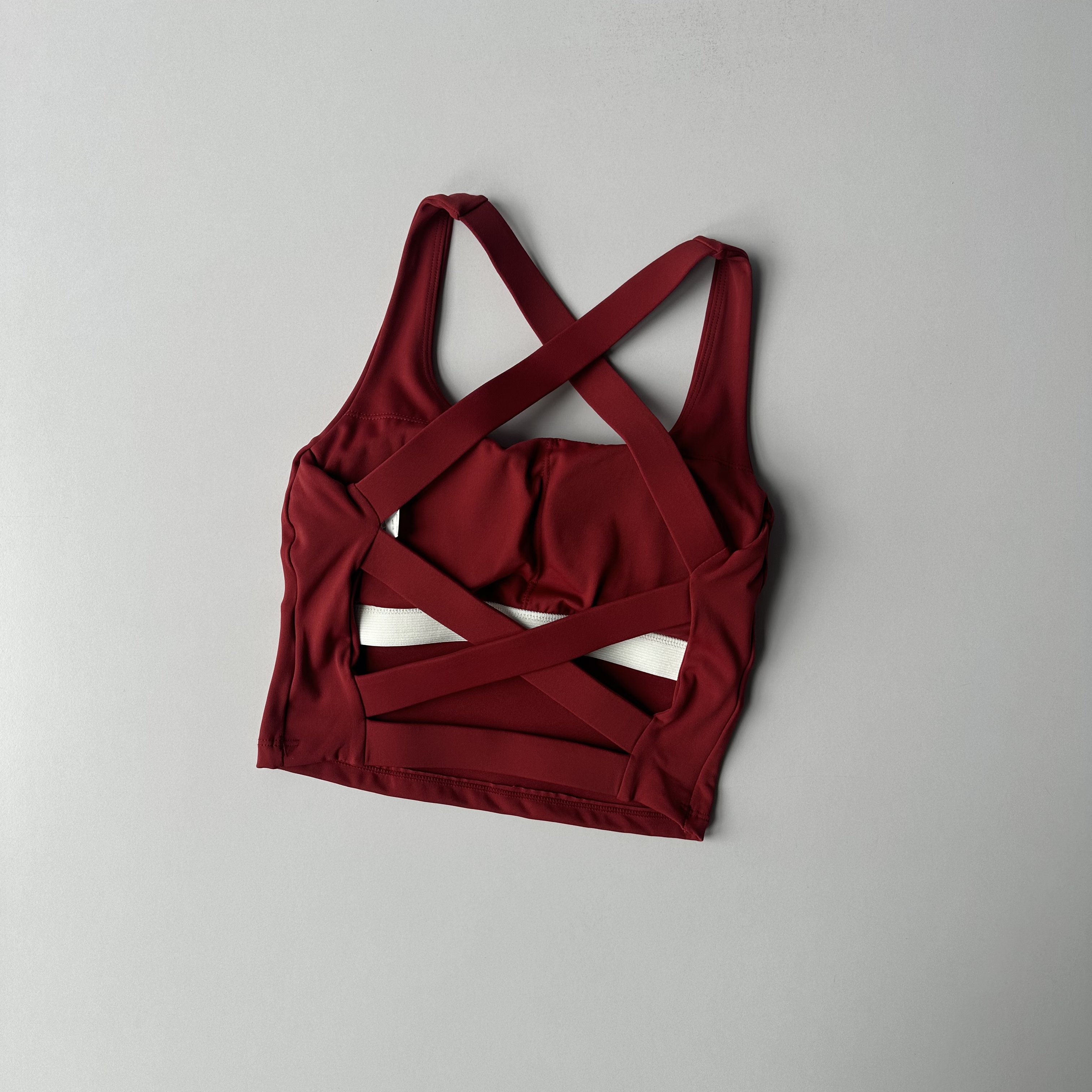 Sujetador deportivo con tiras cruzadas para mujer, Sujetador deportivo sin costuras de alto impacto, Top Sexy para Yoga y Fitness, ropa interior deportiva, sujetador de realce, Top deportivo para mujer: M / Peach Blush