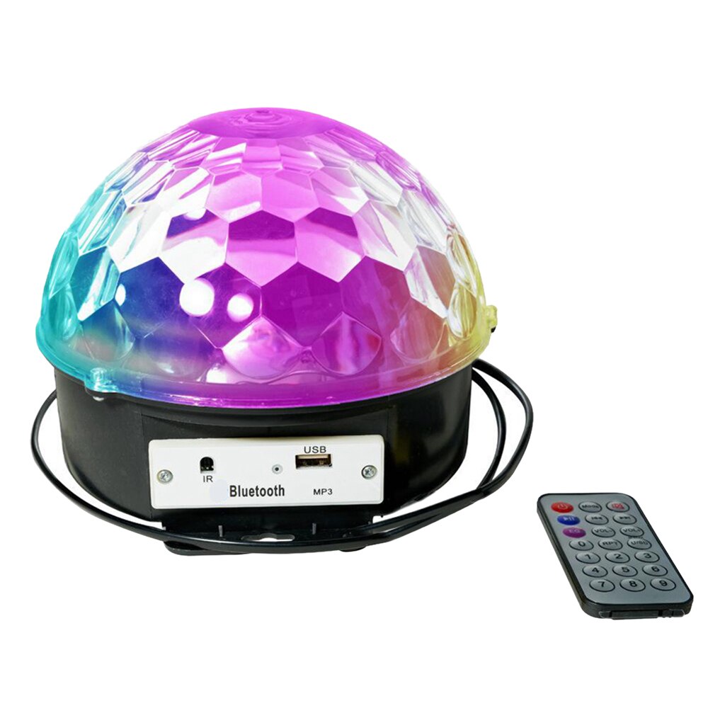 Led Disco Bluetooth Dj Podium Verlichting Lamp Rgb Crystal Magic Ball W/MP3 Play Usb Party Sound Activated