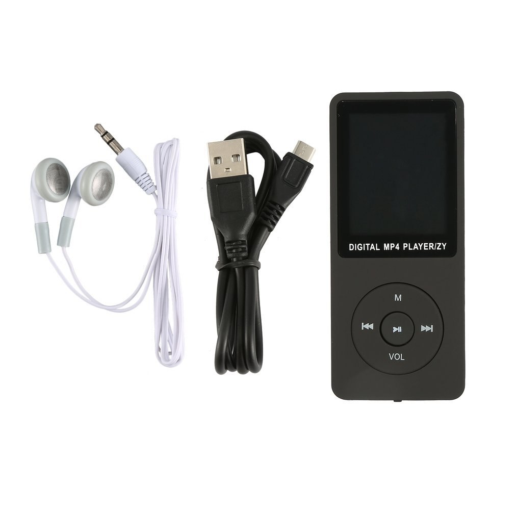 Reproductor de música MP3/MP4 portátil sin pérdidas, con bluetooth, grabadora FM, compatible con tarjeta de memoria de 32G, teclas táctiles de 1,8 pulgadas