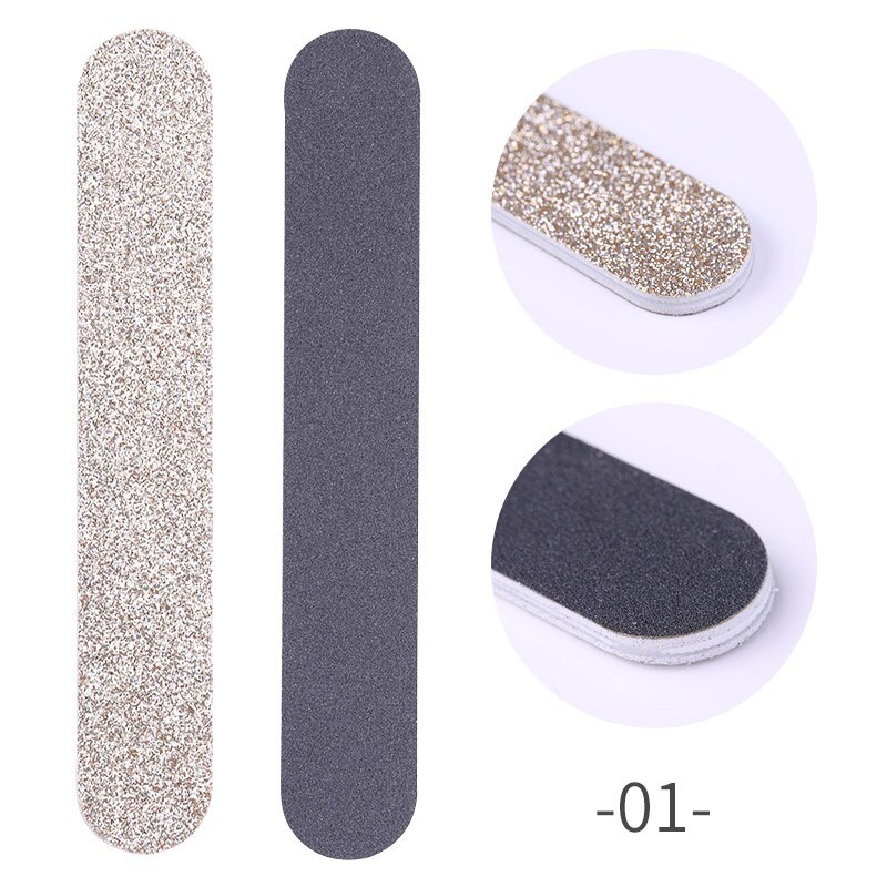 5 st dubbelsidiga nagelfilsset slipsvamp slipblock slipmaskin nagelbuffert nagelkonst verktygssats salong