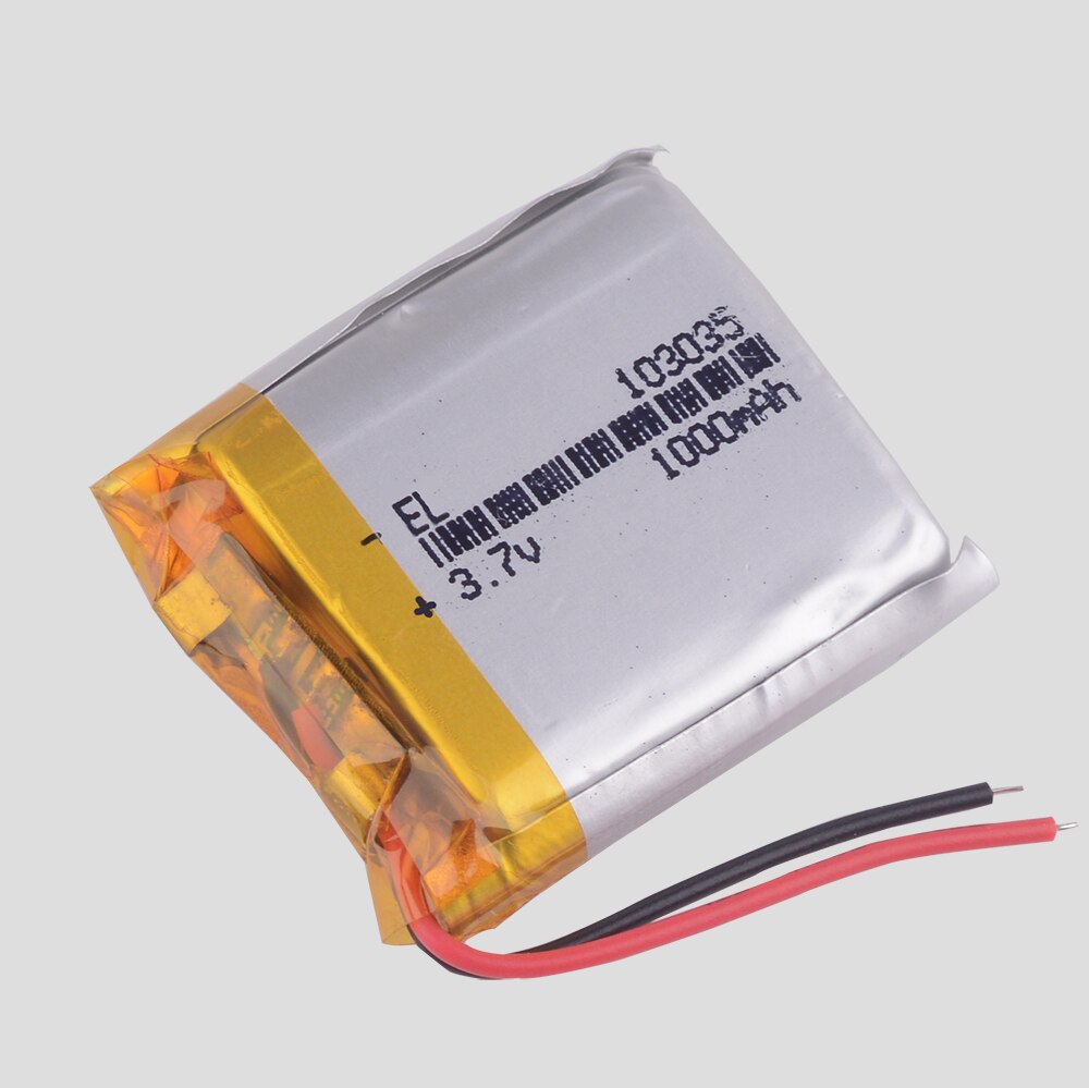 3.7V polymer lithium battery wireless controller alarm speaker camera 103035 1000mAh general electric core