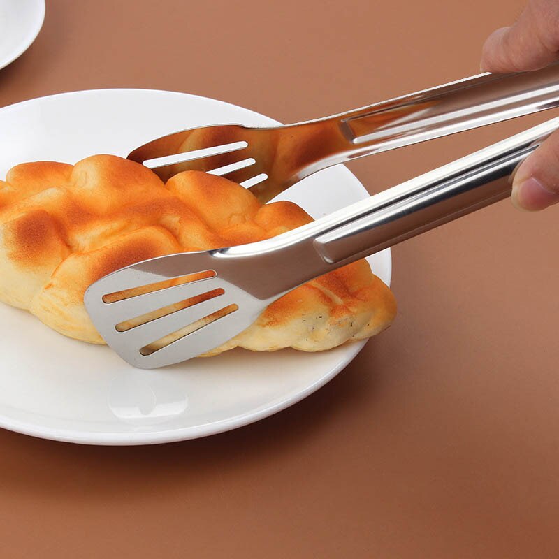 Edelstahl BBQ Zangen Für Buffet Steak Brot Dessert Gebäck Lebensmittel Clip Küche Utensilien Grill Zubehör