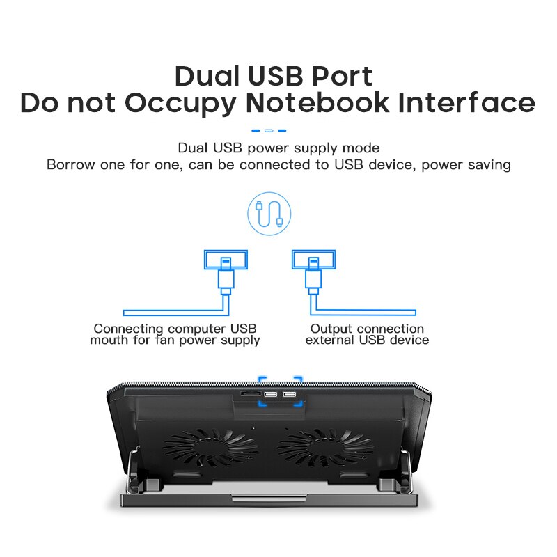 Radiador ajustable USB para ordenador portátil, soporte de elevación refrigerado por aire sellado con hielo, soporte de refrigeración para ordenador, almohadilla de refrigeración para ordenador portátil