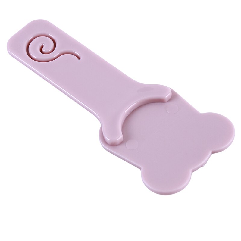 Portable Cartoon Toilet Lid Flipper Hand Uncovering Cover Handle Toilet Seat Lifter Bathroom Accessory: Pink