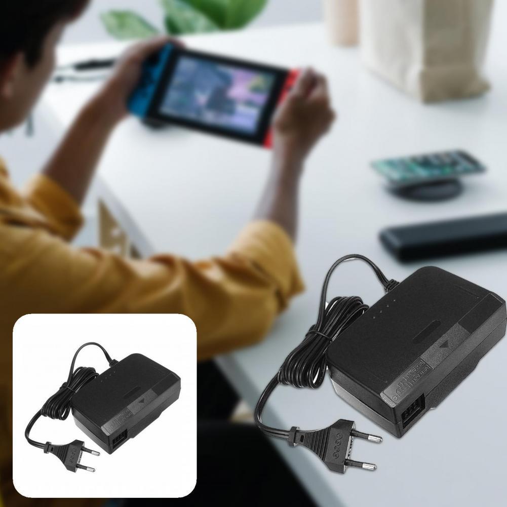 Convenient Charger Adapter High Efficiency Durable Lightweight EU Plug Flame Retardant AC Charger for N64