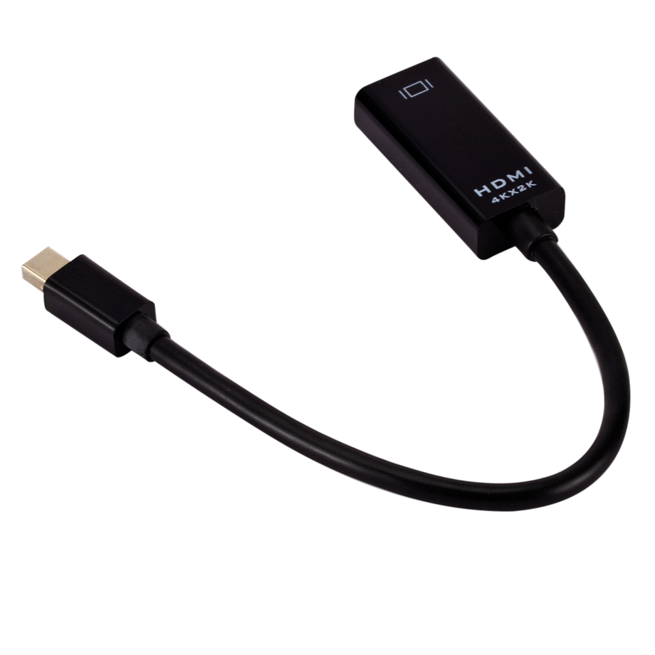 PzzPss miniwyświetlacz Port na HDMI kompatybilny Adapter 4K męski Mini DP do HDMI żeński konwerter wideo-audio na PC projektor do laptopa